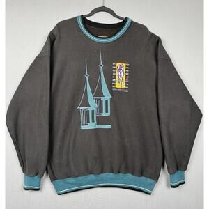 Vintage 1997 Kentucky Derby Sweatshirt Mens XL Horse Racing USA Embroidered 90s